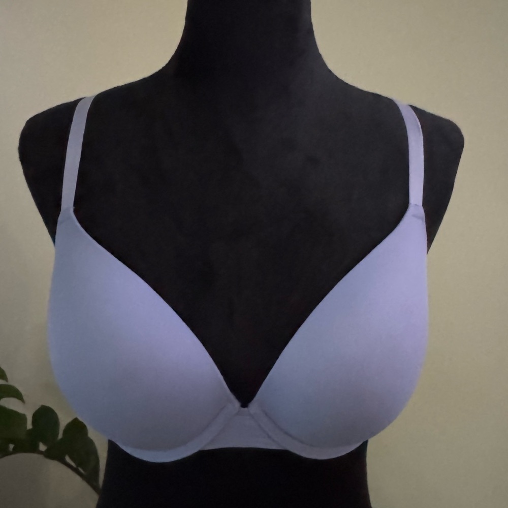 Pink Victoria's Secret Push Up Bra 32DD Padded Satin Purple & Pink NWT